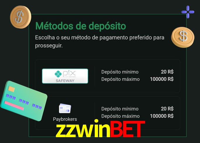 O cassino zzwinbet oferece uma grande variedade de métodos de pagamento